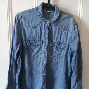 Gap denim shirt XL like new